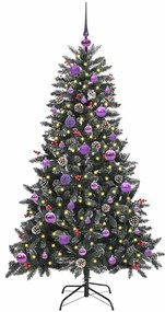 vidaXL Τεχνητό Χριστουγεννιάτικο Δέντρο με 150 LED Πράσινο 150 cm