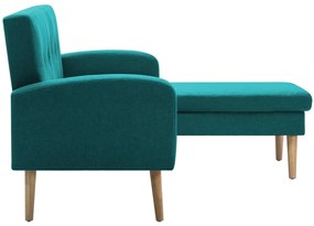 vidaXL Καναπές Γωνιακός Πράσινος 186 x 136 x 79 εκ. Υφασμάτινος