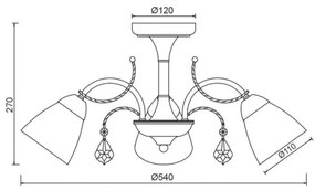 Φωτιστικό οροφής Veliz