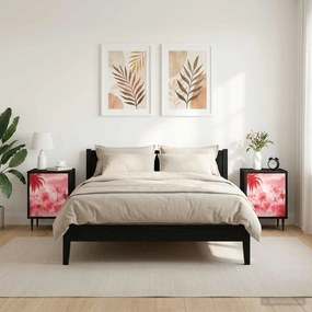 vidaXL Κομοδίνο AACHEN 2 τμχ. Μαύρη Δρυς 36 x 33 x 51 εκ.
