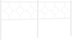vidaXL Ανταλλακτικό κεφαλάρι Λευκό 200 εκ. Μεταλλικό