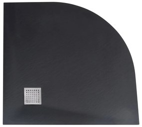 vidaXL Βάση Ντουζιέρας Μαύρη 90 x 90 εκ. από SMC