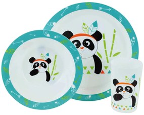 Παιδικό Σετ Φαγητού 3τμχ Indian Panda ANGO 005672