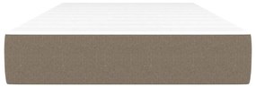 vidaXL Στρώμα με Pocket Springs Taupe 120x190x20 εκ. Υφασμάτινο