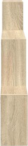 vidaXL Ράφι Τοίχου Επιτοίχιο Sonoma Δρυς 91,5 x 15 x 76 εκ