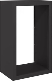 vidaXL Ράφι Καυσόξυλων Μαύρο 60x40x100 εκ. Ατσάλινο