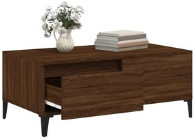 vidaXL Τραπεζάκι Σαλονιού Καφέ Δρυς 90x50x36,5 εκ. Επεξεργασμ. Ξύλο