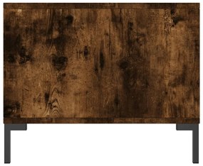 vidaXL Τραπεζάκι Σαλονιού Καπνιστή Δρυς 90x50x40 εκ. Επεξεργασμ. Ξύλο