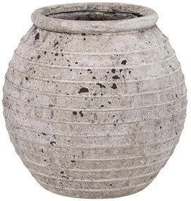 Βάζο 028-125-138 16x16x16cm Grey Κεραμικό