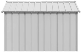 vidaXL Σπιτάκι σκύλου με οροφή 113x153x101 cm Γαλβανισμένος χάλυβας