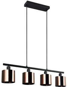 Φωτιστικό Οροφής - Ράγα Jason R36304064 75x12x150cm 4xE14 10W Bronze RL Lighting
