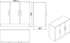 Office Furniture Set Vo16-Ba Walnut
Anthracite