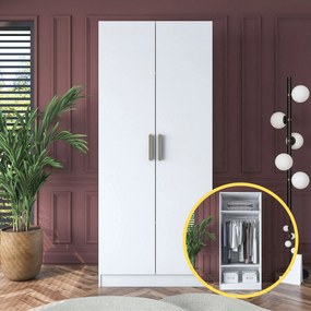 Ντουλάπα Λευκό BRATOR 90x57.5x210