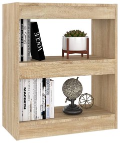 vidaXL Βιβλιοθήκη/Διαχωριστικό Χώρου Sonoma Δρυς 60 x 30 x 72 εκ.