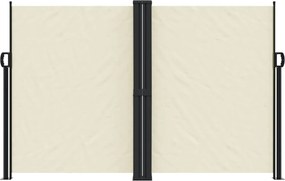 vidaXL Σκίαστρο Πλαϊνό Συρόμενο Κρεμ 160 x 1000 εκ.