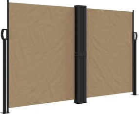 vidaXL Σκίαστρο Πλαϊνό Συρόμενο Taupe 140 x 1200 εκ.