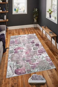 Χαλί Hmnt672 474HFT2154 Purple-Grey Conceptum Hypnose 80X150cm