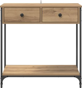 vidaXL Τραπέζι κονσόλας Artisan Oak 75 x 34,5 x 75 εκ