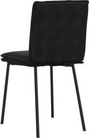 vidaXL Καρέκλες Τραπεζαρίας 2 τεμ. Μαύρες Βελούδινες
