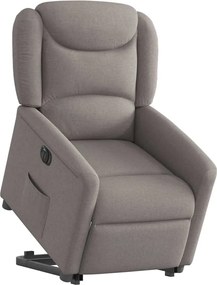 vidaXL Πολυθρόνα Ηλεκτρική Ανακλ.Taupe Υφασμάτινη