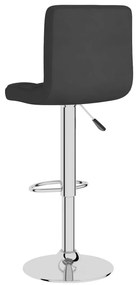 vidaXL Σκαμπό Μπαρ 2 τεμ. Μαύρα Υφασμάτινα