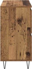 vidaXL Πλαϊνό γραφείο Παλιό ξύλο 60 x 35 x 70 cm