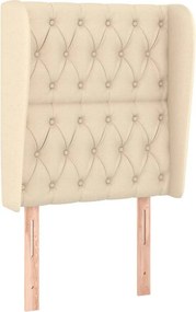vidaXL Κρεβάτι Boxspring με Στρώμα Κρεμ 80 x 200 εκ. Υφασμάτινο