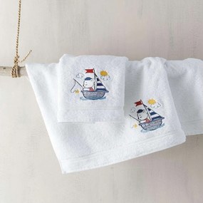 Πετσέτες Βρεφικές Σετ 2τμχ Camo White Ρυθμός Towels Set 70x140cm 100% Cotton