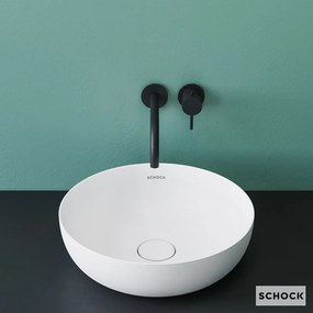 Schock CLight Mineralicast 68501 White Matt Ø39 - Επιτραπεζιος Μαρμαρινος Νιπτηρας