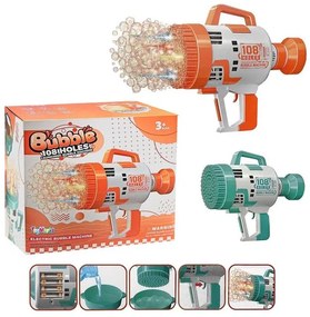 ToyMarkt Όπλο Σαπουνόφουσκες 108 Τρύπες Μπαταρίας 25x24x12cm 913400