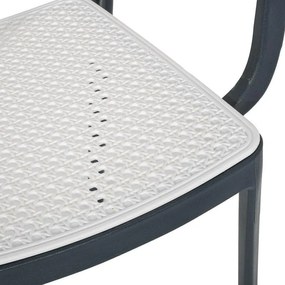 Καρέκλα Olesia Fylliana Ανθρακί - Γκρί 56x43x81 εκ. 56x43x81 εκ.