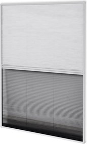 vidaXL Σήτα Παράθυρου Πλισέ 160 x 80 εκ. Αλουμινίου με Σκίαστρο