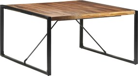 vidaXL Τραπεζαρία 140 x 140 x 75 εκ. από Μασίφ Ξύλο