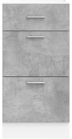 κάτω ντουλάπι σκυρόδεμα γκρι 40x46x81,5 cm - Γκρι