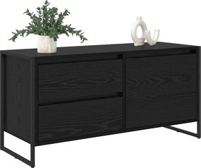 vidaXL Ντουλάπι TV Μαύρη Οξυά 100 x 36 x 49.5 εκ Επεξεργασμένο ξύλο