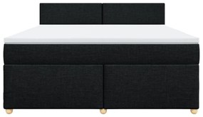 ΚΡΕΒΑΤΙ BOXSPRING ΜΕ ΣΤΡΩΜΑ ΜΑΥΡΟ 180X200 ΕΚ. ΥΦΑΣΜΑΤΙΝΟ 3286754