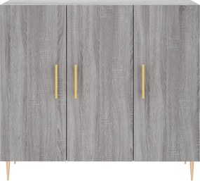 vidaXL Ντουλάπι Γκρι Sonoma 90 x 34 x 80 εκ. από Επεξεργασμένο Ξύλο