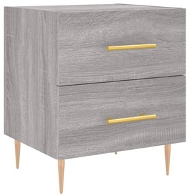 vidaXL Κομοδίνο Γκρι Sonoma 40 x 35 x 47,5 εκ. από Επεξεργασμένο Ξύλο