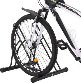 vidaXL Βάση Ποδηλάτου για 2 Ποδήλατα Επιδαπέδιο Χάλυβας