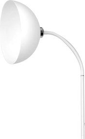 Επιδαπέδιο Φωτιστικό Zack 170cm Λευκό με Λευκή Καμπάνα