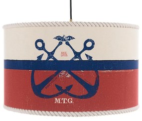 Φωτιστικό Οροφής Seaworthy Cl50405 Ø35X22 E27 White-Red-Blue Mindthegap Metal, Fabric