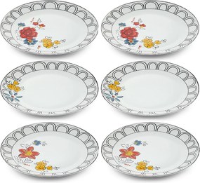 Service Plate Set (6 Pieces) DNR0054 Multicolor