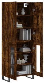 vidaXL Ντουλάπι Καπνιστή Δρυς 69,5x34x180 εκ. από Επεξεργασμένο Ξύλο