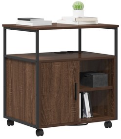 vidaXL Γραφείο Ντουλάπι Καφέ δρυς 60 x 46 x 67 εκ. Επεξεργασμένο ξύλο