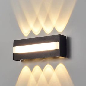 Απλίκα Εξωτερικού Χώρου LED Homelighting Quadra Black 77-50675