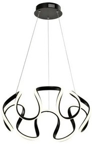 Κρεμαστό Φωτιστικό Οροφής Led Αλουμίνιο H120 Φ52 Eurolamp-144-15009-Μαύρο 144-15009
