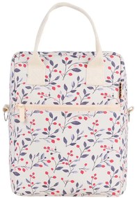 Τσάντα Φαγητού Ισοθερμική Save The Aegean Bloom Beige 01-32982 20x14x27cm 7lt Multi-Beige Estia PVC