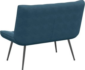 vidaXL Πάγκος Μπλε 110x74x84 εκ. Βελούδινος