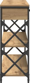 vidaXL Κονσόλα Τραπέζι artisan δρυς 100 x 28 x 75 εκ.