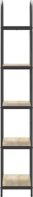 vidaXL Ράφι Βιβλίων Δρύς Sonoma 60 x 30 x 183 εκ Επεξεργασμένο ξύλο